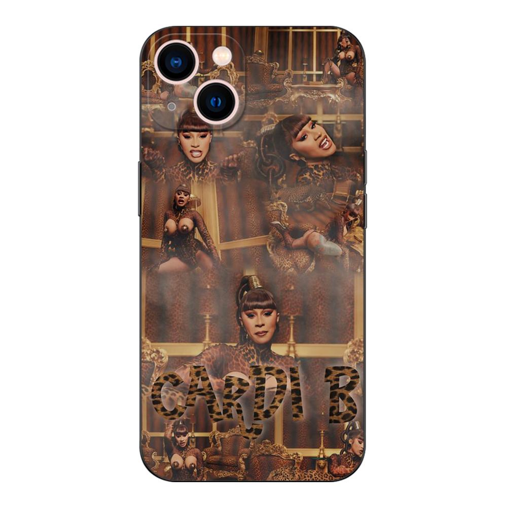 Black Tpu Case For OPPO Reno 6 5 3 4 4Z 4F SE 5F 5Z PRO PLUS Lite 6 6z  4G 5G Cardi-B