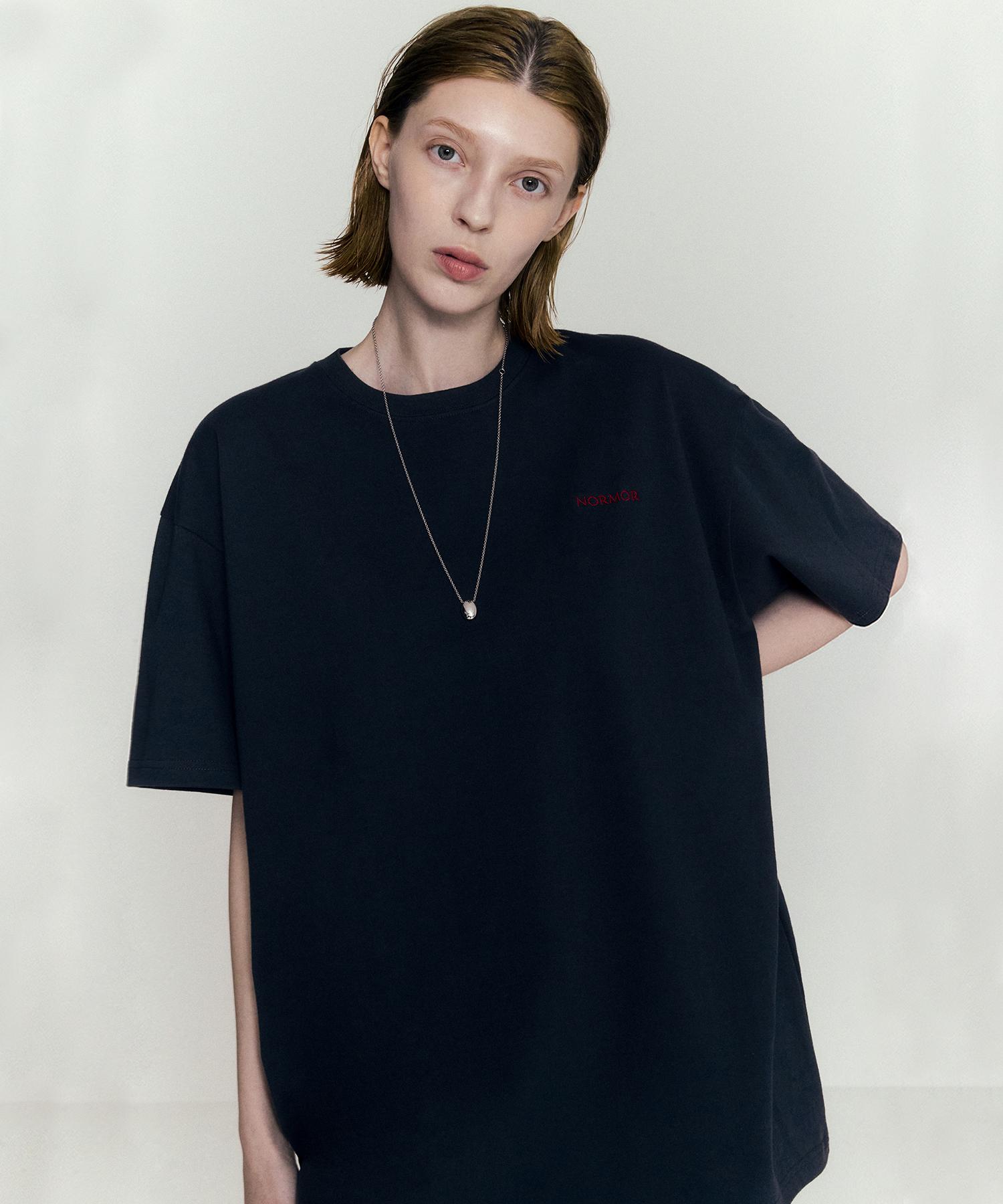 Nomer Logo T-Shirt Charcoal Charcoal/S