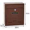 Large Wall Mount Mailbox, Lockable, Box, Capacity, Mail Box Letterbox Postbox for Door Home