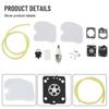 For Carburetor Service Kit with Air Fuel Filter for McCulloch CS340 CS380 Chainsaw Includes Bulb and Fuel Line