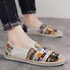 Fashion Designer Loafers Men Summer Linen Breathable Casual Flats Shoes for Men New Espadrilles Fisherman Footwear Driving Shoes