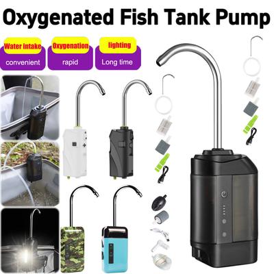 Oxygenated Fish Tank Pump Portable Air Pump Intelligent Sensor Aerator Water Pump With LED Light for Outdoor Fishing Tool