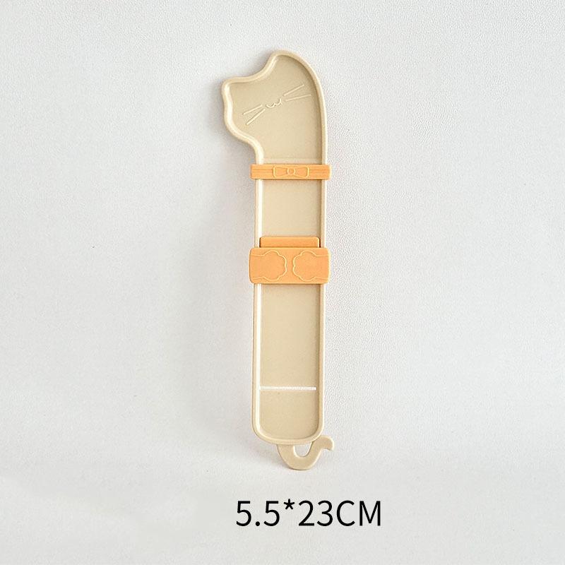 1PCS Cute Cat Strip Feeder Spoon Long Handle Cat Food Strip Squeezer Pet Wet Food Treat Spoon Easy Clean Pet Feeding Supplies