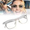 Smart Glasses for Men Women Wireless Bluetooth Glasses Multifunctional for Driving Music Calls White
