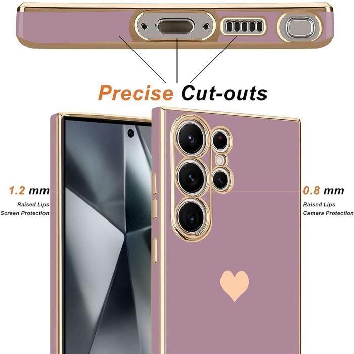 Case - Samsung - Galaxy S23 Ultra - Liquid Silicone - Love Pattern - Shockproof Protection