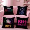 R-RockS K-Kiss Band Music Pillow Case Anti-dustmite Invisible Zipper Sofa Bed