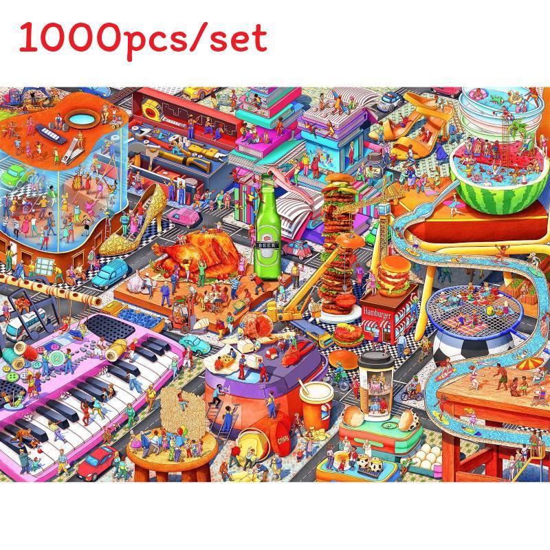 Northern Lights 1000 Piece Puzzle Paper Cultural Scenery Adults Game Challenging