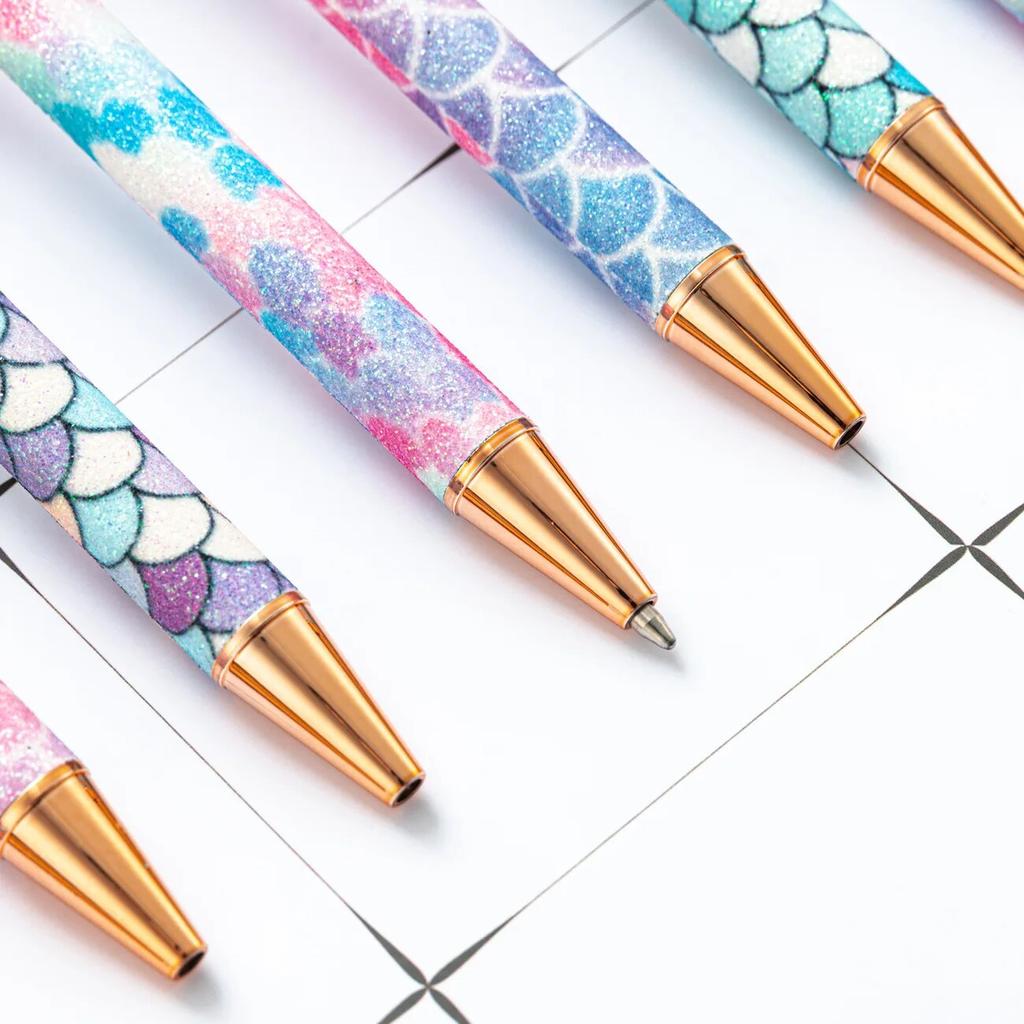 1 Piece Ballpoint Pen Fish Patterns Luxury Cute Wedding Metal Stationery School Office Supplies Pens