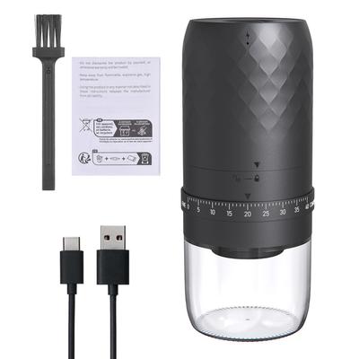 KMDJ 3AW Portable Coffee Bean Grinder with 40 Grinding Setting 5 Blades Ceramic Conical Burr One Button Start and Auto
