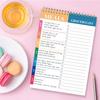 Twin Wire Binding Daily Planner Notebook 100 Pages Wide Lined Notepads Weekly Meal Planner For Daily Planning 142x220mm