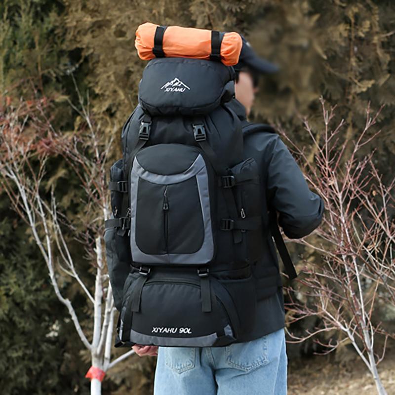 Multifunkční velkokapacitní outdoorový horolezecký batoh Sportovní cestovní voděodolný a oděru odolný batoh Unisex ležérní cestovní taška