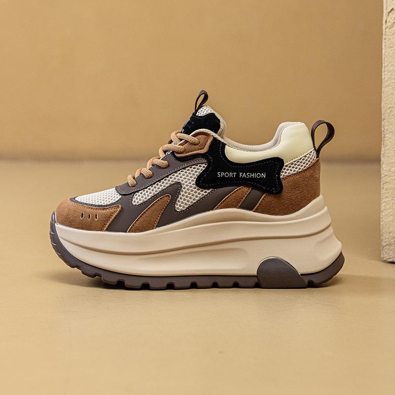 Small Man Thick Sole Heightening Forrest Gump Shoes Women's 2025 New Little White Shoes Casual Fashion Versatile Breathable Sports Women's Shoes