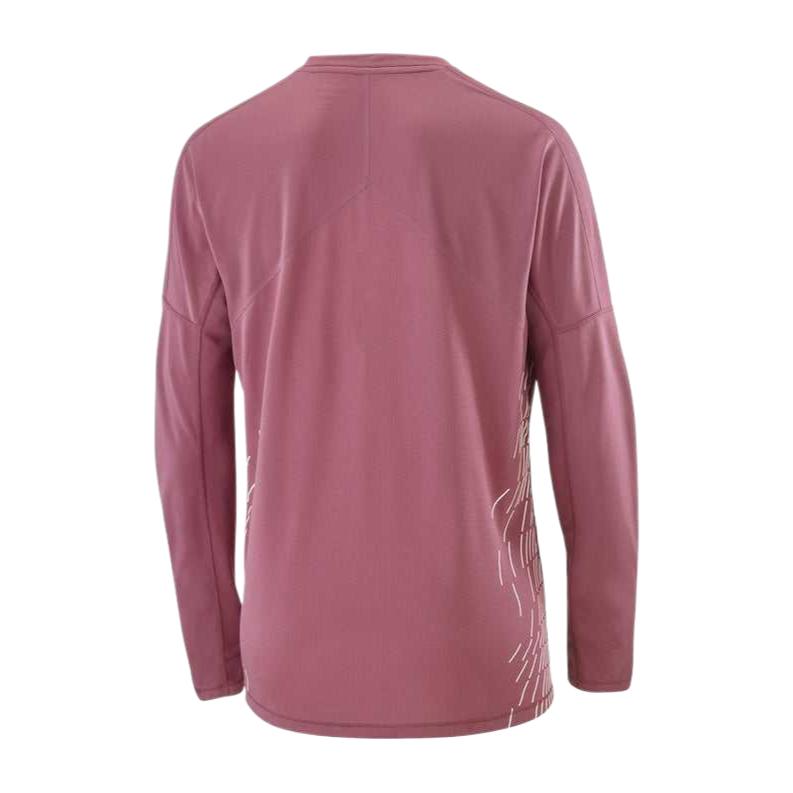Salomon Sense Aero Graphic Ultra-Light Versatile Comfortable Long Sleeve T-Shirt Women Tops C26979