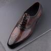Fashion Fashion Casual Business Office Work Leather Shoes Men Brogue Oxford Shoe High Quality Man Comfortable Dress Wedding Party Shoes