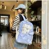 Star Women Backpack Cartoon Student Schoolbag Casual Nylon Shoulders Bag  Middle School