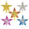 Multicolor 3D Hollowed-Out Star Christmas Tree Topper - Plastic Ornament