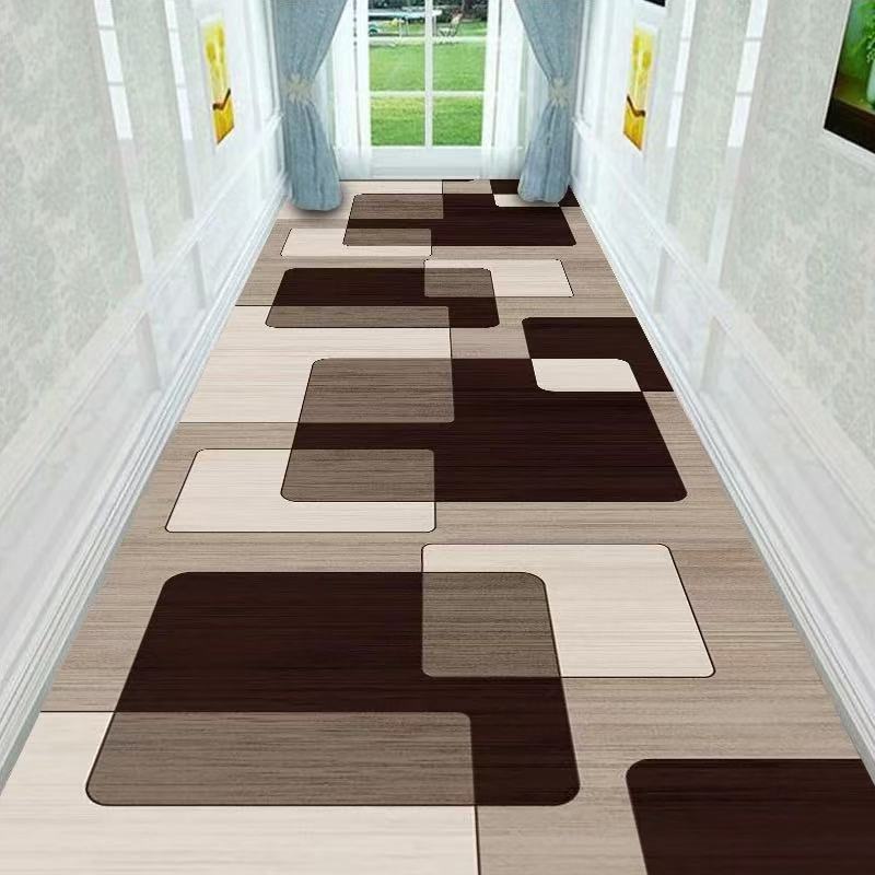 Light Luxury Diamond Shaped Pattern Lobby Carpets Rug Stairway Hallway Stairs Home Decor Corridor Aisle Runner Wedding Anti Slip