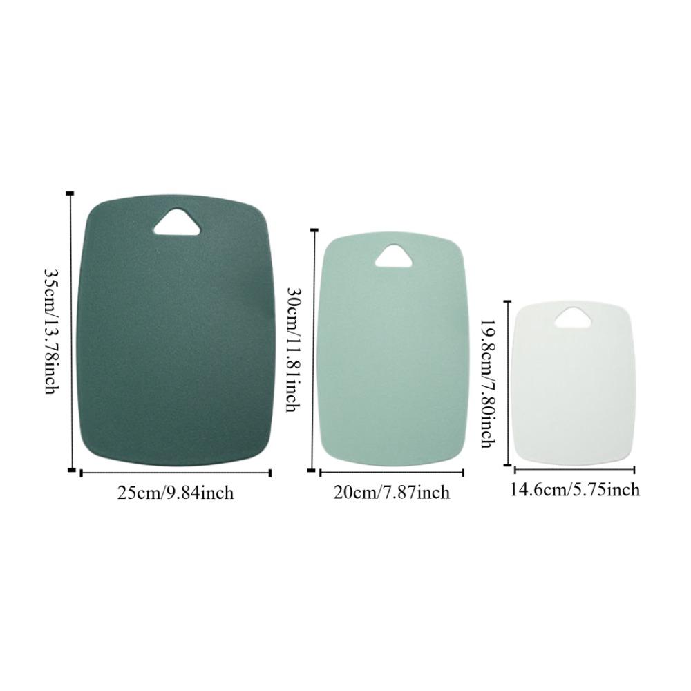 3PCS/SET Non-Slip Double Sided Cutting Board Odor-Resistant PP Cutting Board  Home Cooking