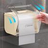 Non-Punching Tissue Storage Box Plastic Paper Towel Rack Light Luxury Toilet Paper Rack  Bathroom