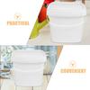 Square Bucket Plastic Bucket With Lid Strong Bearing Capacity Food Grade Water Container Multipurpose Bucket With Handle Storage