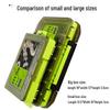 Double-sided Hard Bait Storage Box with Multi-Compartments - Thickened, Hand-held, Dual-Layer Lure Organizer for Sea Fishing.