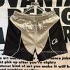 Corteiz Embroidered Color Block Shorts Loose Straight Quick Dry Casual Sports