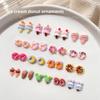 20pcs 3D Resin Cartoon Design Nail Charms Jewelry Bulk Mixed Size Ice Cream Donuts Nail Art Decorations Parts Kawaii Accessories