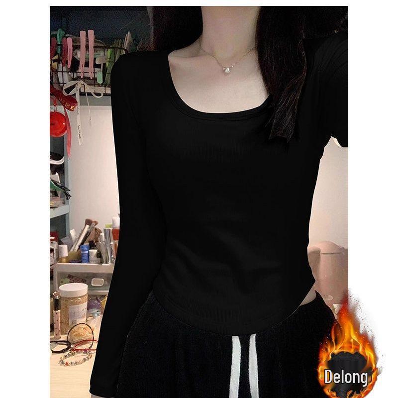 

Warm Fleece-Lined Women s Long Sleeve Base Layer Top XL 110-120 lbs
