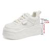 Summer Dad Shoes Women's Casual Shoes 8CM Thick Sole Height Increase White Shoes Breathable All-match Women's Shoes
