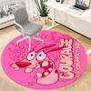 1pc Courage Dog Office Round Area Rug, Under Office Chairs Bedroom Living Room Home Decor, Room Decoa1016077