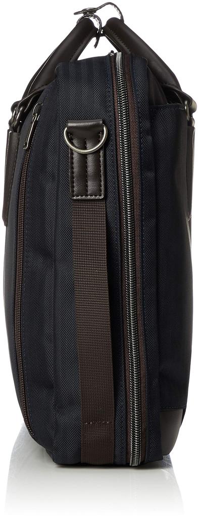 Basis Tokyo PROPS A4 Business Bag, Herringbone, Navy