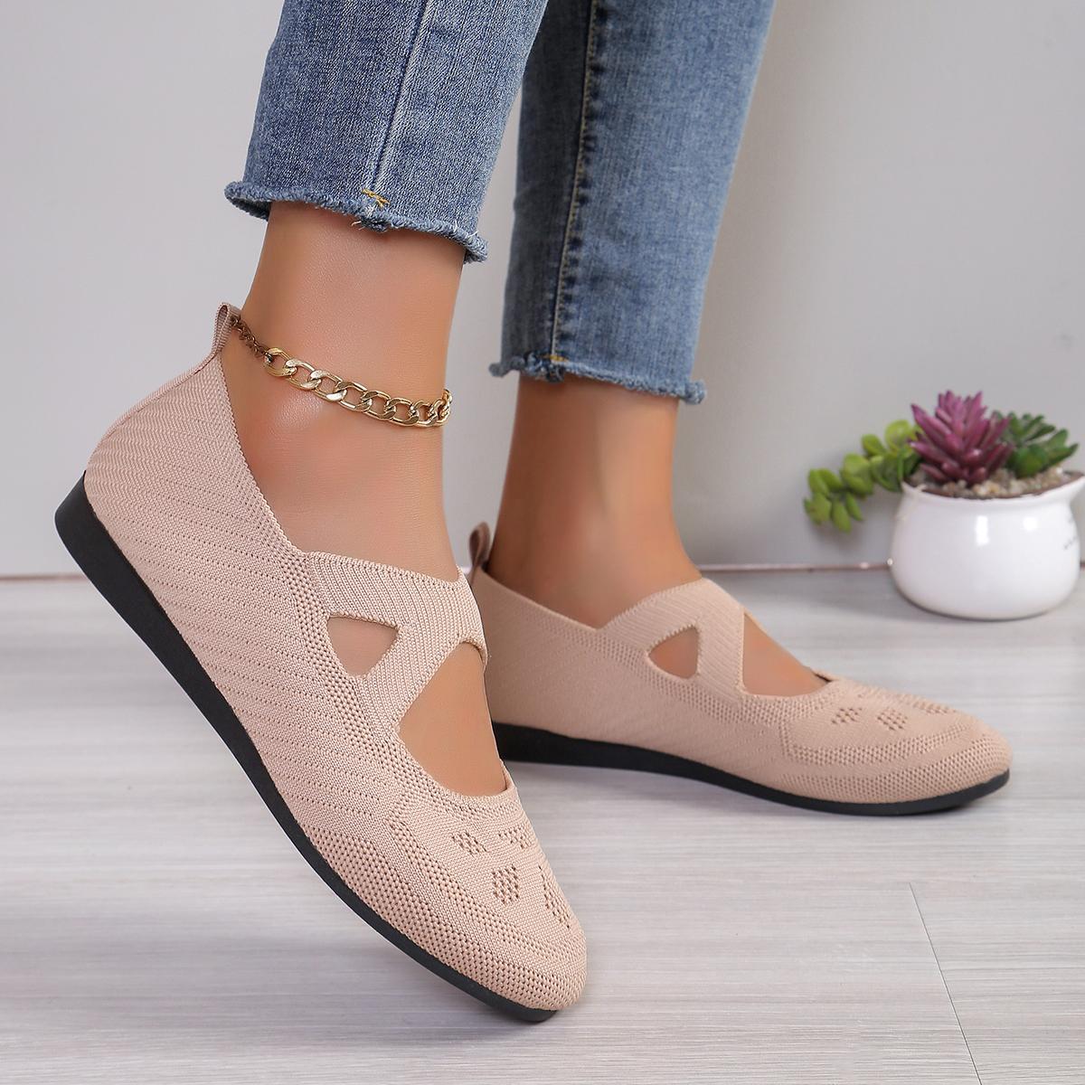 Модные женские туфли на плоской подошве с острым носком — фото 3