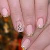 Press On Nail Short Square Fake Nail French Full Cover Acrylic False Nail Christmas Design Fake Nail for Women and Girls