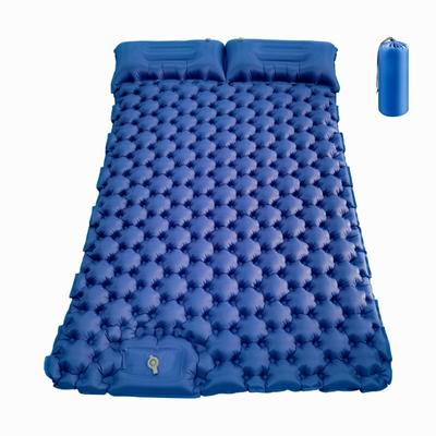 Stan nafukovací podložka pro dvě osoby Podložka odolná proti vlhkosti Outdoor Camping Nohy Tlustý Kancelář Oběd Podložka na spaní Vzduchová matrace TPU