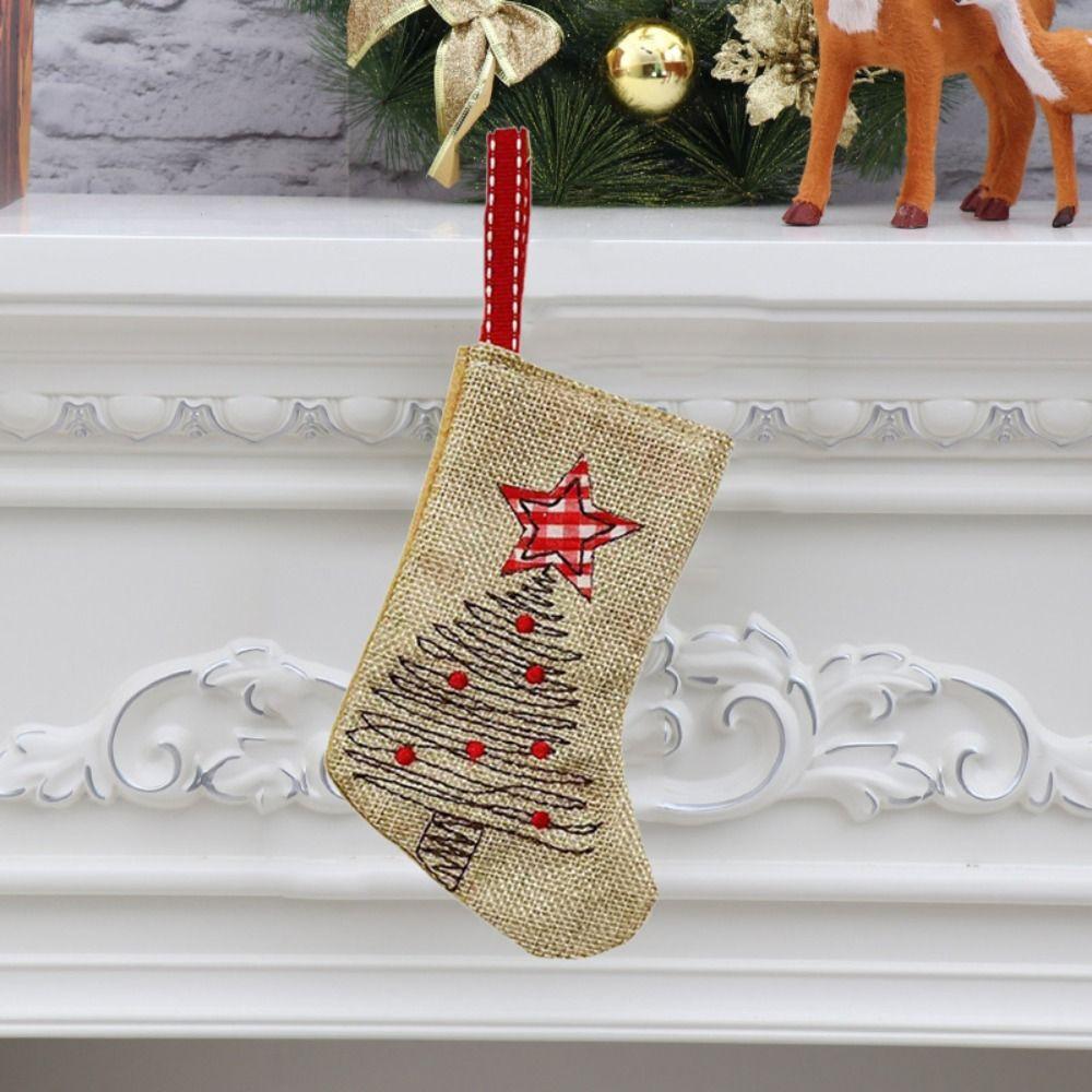 Hanging Christmas Gift Bag Decorative Christmas Decoration New Year