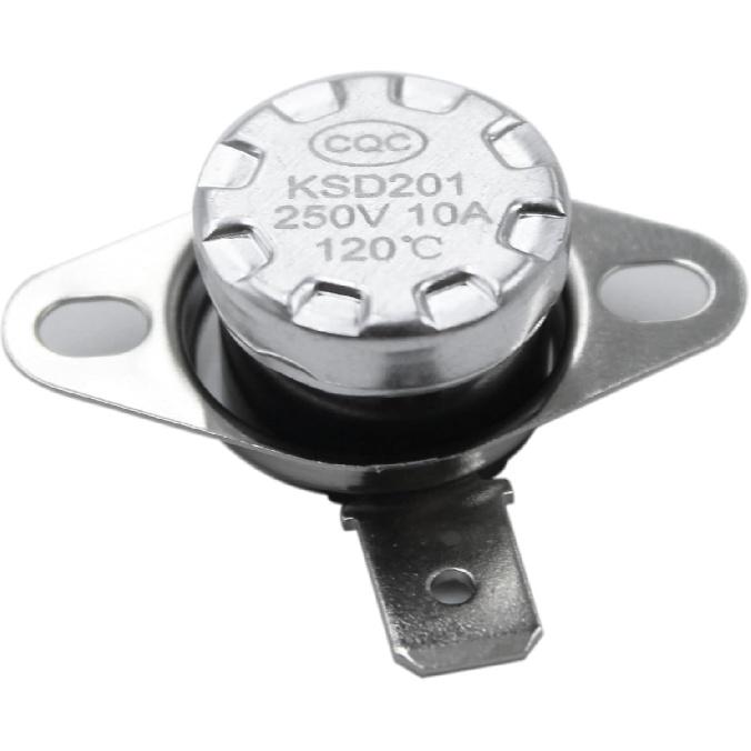 KSD201 120 Микроволновый термостат подходит для GE, Датчик-переключатель контроля температуры, термопредохранитель, для микроволновой печи, кофеварки GE, нормально замкнутый