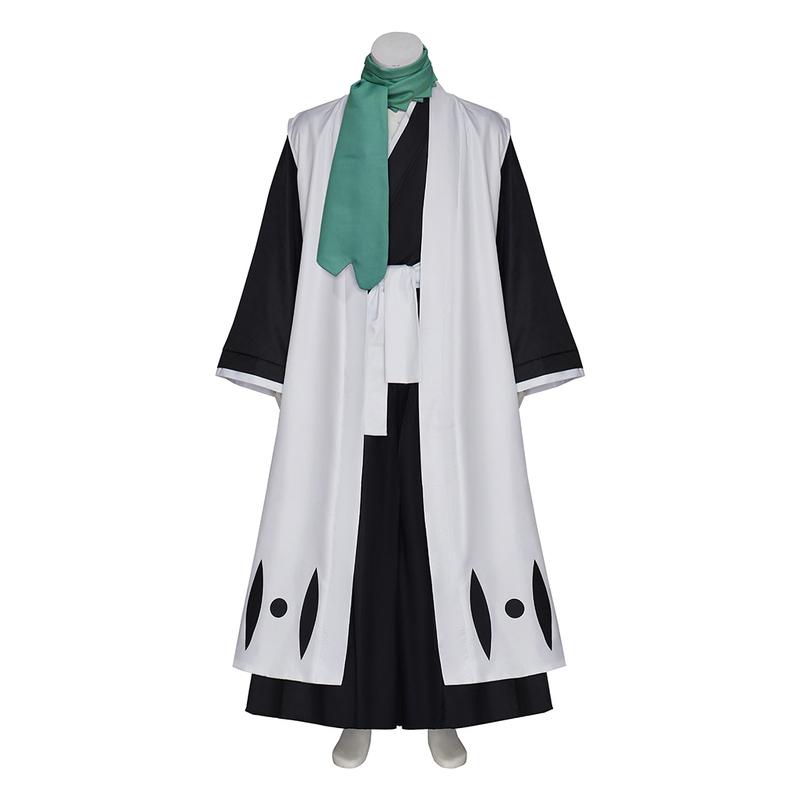 Anime Hitsugaya Toushirou Cosplay Fighting Kimono Outfit Men's Halloween Death Divisi 10th Captain Toushirou Hitsugaya Suit