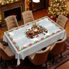 Christmas Snowman Cute Rabbit Tablecloth, Rectangular Dining Table Cloth, Dining Table Decorative Cloth, Home Set Tablecloth, European Tablecloth