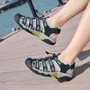 Men Hiking Sandals Outdoor Black Grey Wide Head Closed Toe Sport Sandals Summer Beach Shoes Plus Size