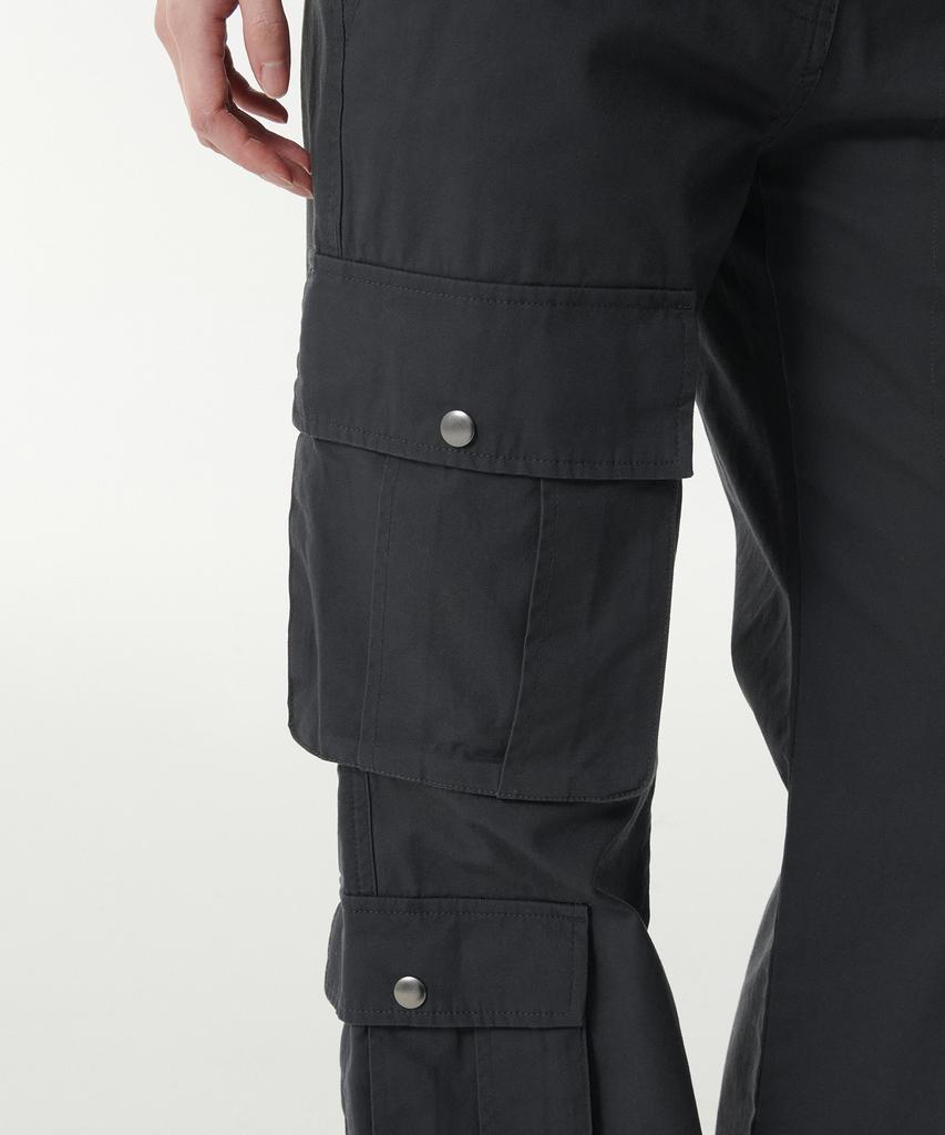 MUSINSA STANDARD WOMAN Women'S Semi-Bootcut Utility Cargo Pants [Dark Grey]