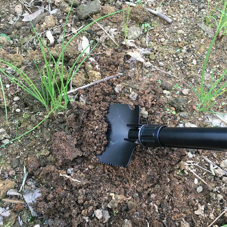 Multifunctional Folding Shovel Portable Outdoor Camping Garden Fishing Spade Emergency Survival Adventure Equipment