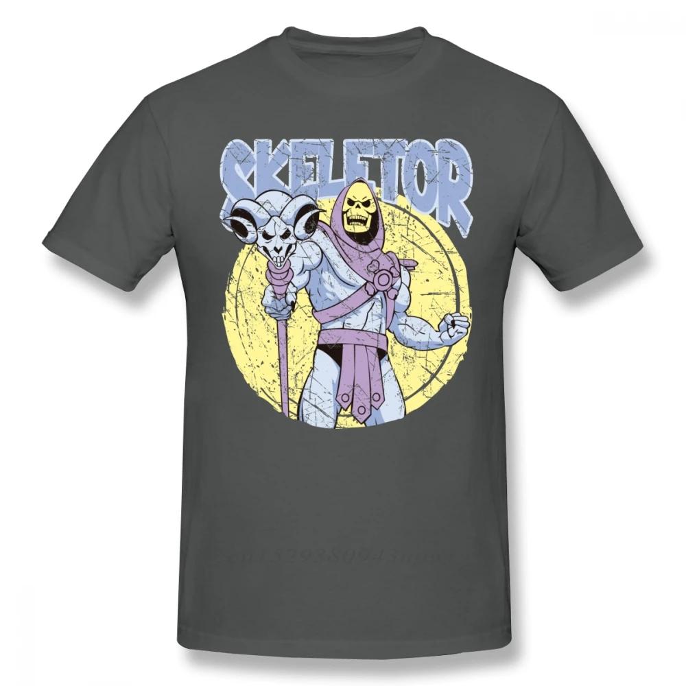

SKELETOR T Shirt SKELETOR T-Shirt Short Sleeve Funny Tee Shirt Graphic Men Beach Cotton Tshirt Guys Punk Designer Streetwear S