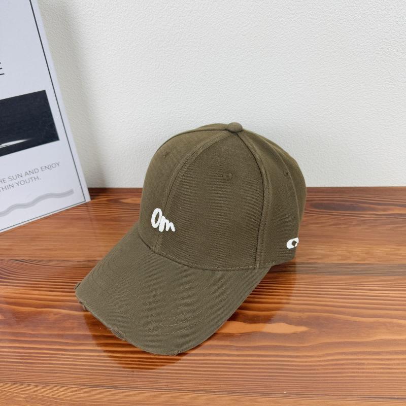 Fashion Casual Versatile Hard Top Baseball Cap Men'S And Women'S Spring And Summer Embroidery Letters Wide Brim Face Small Peaked Cap