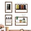 Floating Box Shelves Wooden Floating Shelves Wall Mounted Wall Shelf Geometric Cube Display Wall Storage For Home