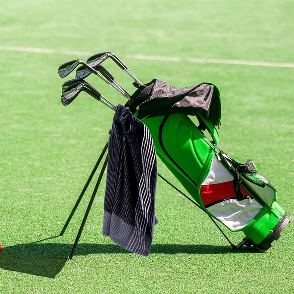 Outdoor 56 * 112cm Golf Towel Cotton Extra Large Sports Towel Absorbent Color Stripe Golf Caddy Towel Wiping Golf Club