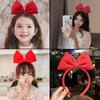[MAEXUS] Niedliche Schleifen-Diadem Haarverzierung, Prinzessinnen-Haarband, Cosplay-Requisite, Accessoire, Schneewittchen, Kiki, Gothic Lolita (rot)