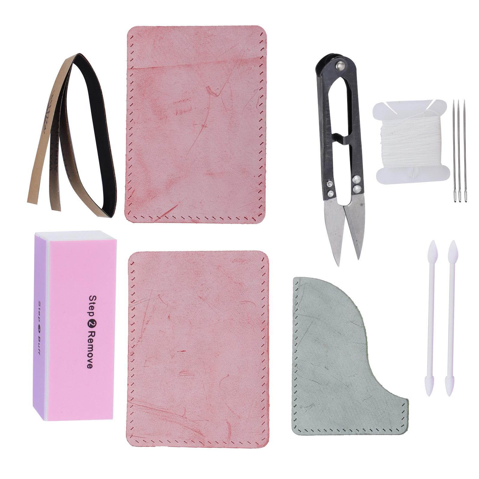 

Полуфабрикаты для кожаных костюмов своими руками. Простой набор сумок из материалов с инструментами для изготовления держателей карт.