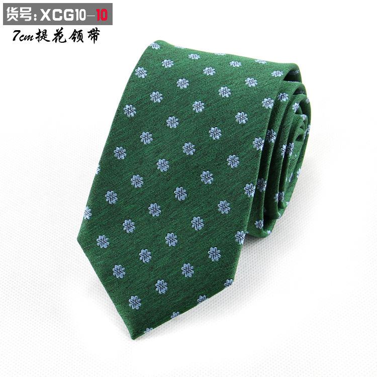 

Мужской формальный деловой галстук 7 см черный с узором повседневный рабочий галстук, полиэстеровый шелк галстук высокого класса