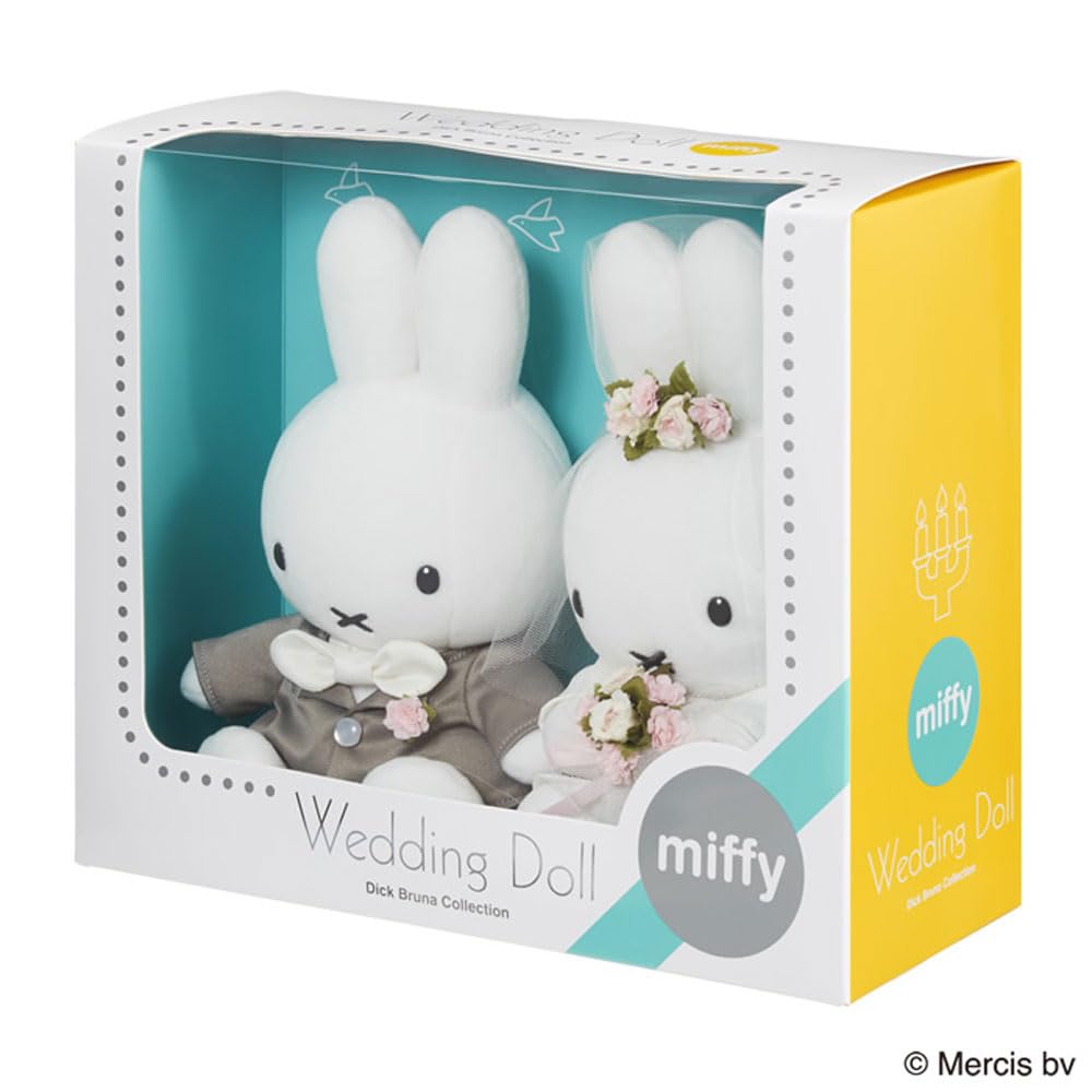 Sekiguchi Miffy Wedding Doll, Western-style Dress, Plush Toy Set, Wedding Anniversary