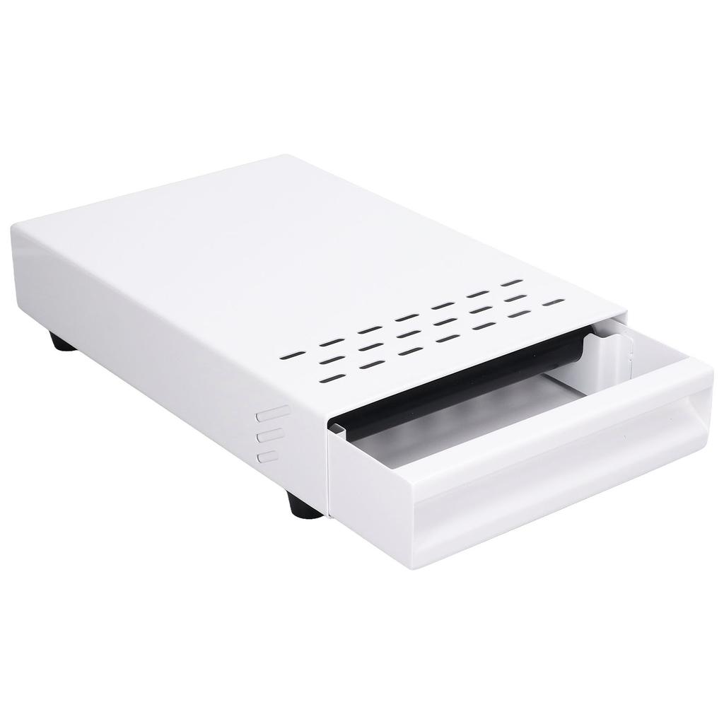 Coffee Knock Box Drawer Stainless Steel Thickened Coffee Residue Powder Box for Household ShopWhite